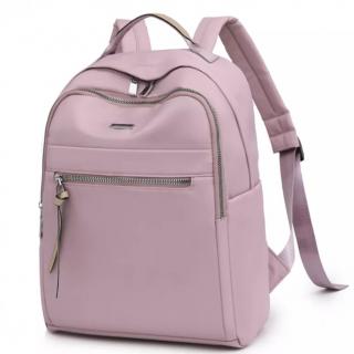 Dámský růžový nylonový batoh Barva: Růžová