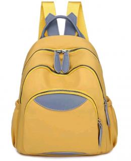 Dámský žlutý stylový batoh Barva: Žlutá