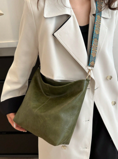 Elegantní dámská crossbody kabelka Barva: Zelená