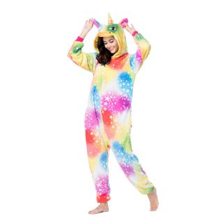 Kigurumi overal barevný Jednorožec na zip Velikost: L 170 - 180 cm