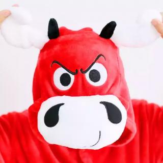 Kigurumi overal Červený Býk - Red Bull Velikost: M 160-170 cm