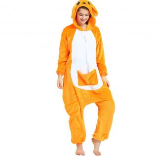 Kigurumi overal Klokan Barva: Oranžová, Velikost: L 170 - 180 cm