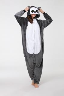 Kigurumi overal Lemur  SUPERHITY.CZ Barva: Šedá, Velikost: M 160-170 cm