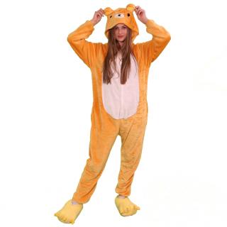 Kigurumi overal Medvídek  SUPERHITY.CZ Barva: Hnědá, Velikost: L 170 - 180 cm