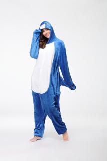 Kigurumi overal Žralok Barva: Modrá, Velikost: L