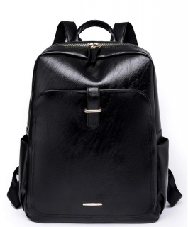 Kožený dámský batoh Barva: Černá