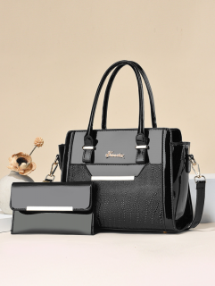 Luxusní crossbody kabelka s peněženkou Barva: Černá