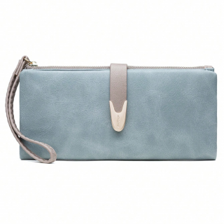 Modrá velká dámská peněženka Barva: Modrá