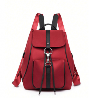 Nylonový dámský batoh Barva: Červená