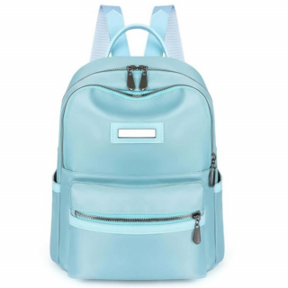 Nylonový dámský městský batoh Barva: Modrá