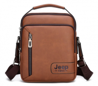 Pánská taška přes rameno Jeep Barva: Světlehnědá