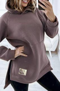 Dámská prodloužená mikina, OVERSIZE (Stylová dámska prodloužená mikina, OVERSIZE)