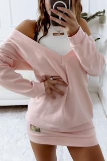 Dámske mikinové minišaty+top (Stylové dámské mikinové šaty +top)