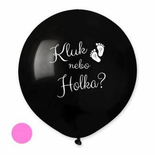 Latexový balónek Holka nebo Kluk? 50 cm - holka