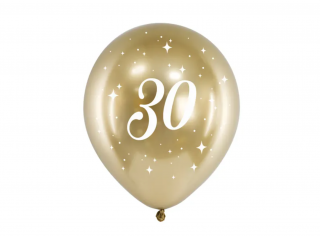 Narozeninový balónek zlatá 30