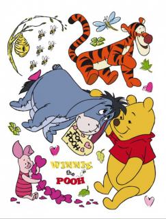 DECOFUN Maxi nálepka na zeď Medvídek Pů a Winnie 65x85 cm