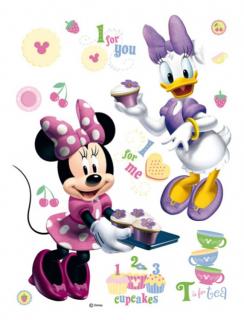 DECOFUN Samolepicí maxi nálepka Minnie a kamarádka 85x65 cm