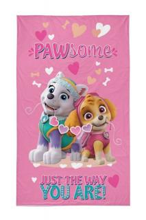 DETEXPOL Dětský ručník Paw Patrol srdíčka 100% Bavlna - Froté, 50/30 cm