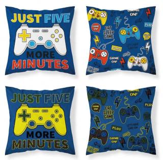 DETEXPOL Povlak na polštářek Play Game svítící bavlna 40/40 cm