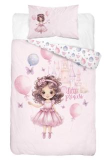 DETEXPOL Povlečení do postýlky Malá Princezna 100% bavlna 100/135, 40/60 cm