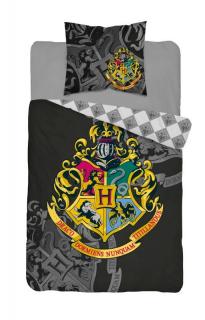 DETEXPOL Povlečení Harry Potter Black bavlna 140/200, 70/80 cm