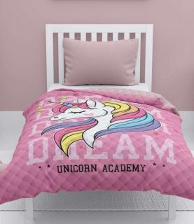 DETEXPOL Přehoz na postel Jednorožec dream 100% Polyester 170/210 cm
