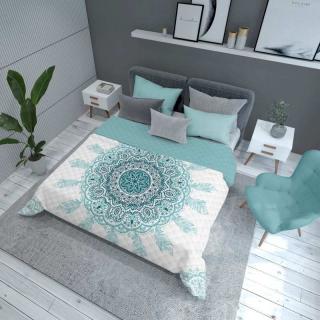 DETEXPOL Přehoz na postel Mandala green polyester, 170/210 cm
