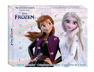 EUROSWAN Adventní kalendář Frozen 2 Ledové království Anna a Elsa bižuterie a vlasové doplňky