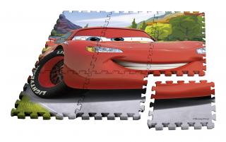 EUROSWAN Podlahové pěnové puzzle Cars 9 dílů