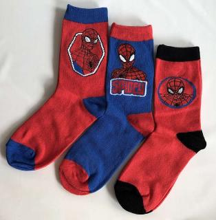 EUROSWAN Ponožky 3v1 Spiderman vel. 35-37