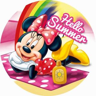 EUROSWAN Tvarovaná osuška Minnie Summer 100% Polyester 120 cm