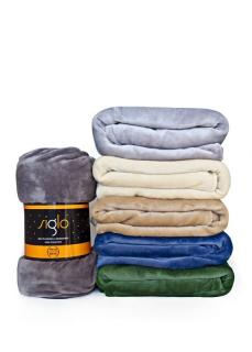 FARO Deka mikroplyš super soft modrá Polyester, 150/200 cm