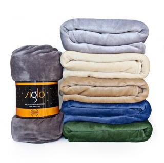 FARO Deka mikroplyš super soft světle šedá 100% Polyester 130/170 cm