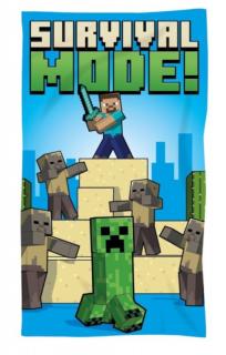 FARO Osuška Micro Minecraft Survival Mode 100% polyester 70/140 cm