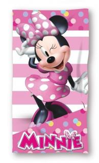FARO Osuška Minnie proužky 100%  Bavlna - Froté 70/140 cm