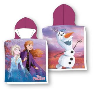 FARO Pončo Ledové Království Anna Elsa Olaf 100% bavlna - froté 55/110 cm