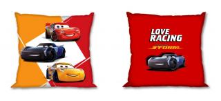 FARO Povlak na polštářek Cars Love Racing Bavlna, 40/40 cm