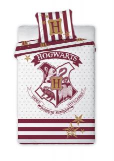FARO Povlečení Harry Potter white 100% bavlna 140/200, 70/90 cm