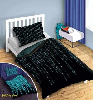 FARO Povlečení Matrix svítící 100% bavlna 140/200, 70/90 cm