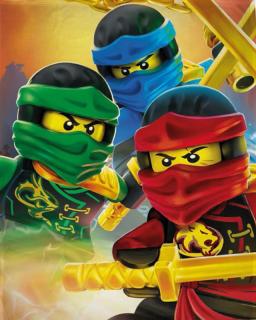 Halantex Fleece deka Lego Ninjago Polyester 100x150
