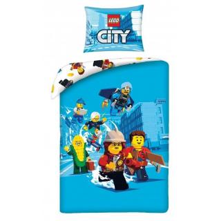 HALANTEX Povlečení Lego City blue 100% Bavlna 140/200, 70/90 cm