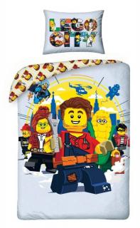 HALANTEX Povlečení Lego City grey 100% Bavlna 140/200, 70/90 cm