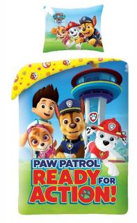 HALANTEX Povlečení Paw Patrol Ready Bavlna, 140/200, 70/90 cm