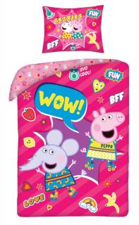 HALANTEX Povlečení Peppa Pig wow bavlna 140/200, 70/90 cm
