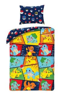 HALANTEX Povlečení Pokémon puzzle 100% bavlna 140/200, 70/90 cm