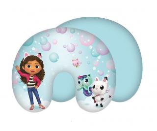 JERRY FABRICS Cestovní polštářek Gábinin kouzelný domek Bubbles Polyester, 1x 43/35 cm