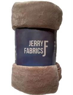JERRY FABRICS Deka microflanel super soft Capucino 150/200 cm