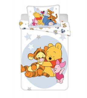 Jerry Fabrics Disney povlečení Medvídek Pů Stars baby 100 x 135 cm 40 x 60 cm
