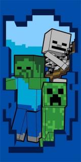 JERRY FABRICS Osuška Minecraft Beware bavlna - Froté, 70/140 cm