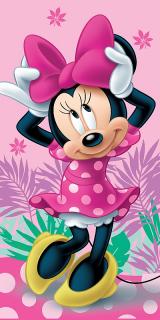 JERRY FABRICS Osuška Minnie pink 02 Bavlna - Froté, 70/140 cm